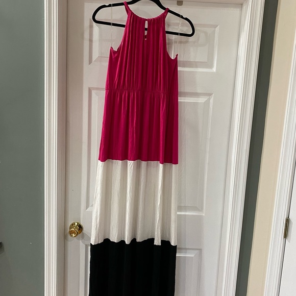 Pinkblush Dresses & Skirts - Pink Blush Color Block Maternity Maxi Dress